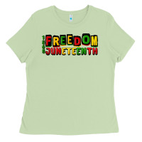 Matcha freedom juneteenth Ladies Tee - CowGirlArtShop