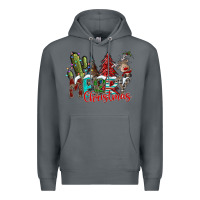 Rock Merry Christmas Premium Hoodie - CowhideDigitalArt