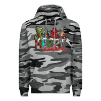 Slate Camo Merry Christmas Premium Hoodie - CowhideDigitalArt