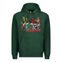 Sports Green Merry Christmas Premium Hoodie - CowhideDigitalArt