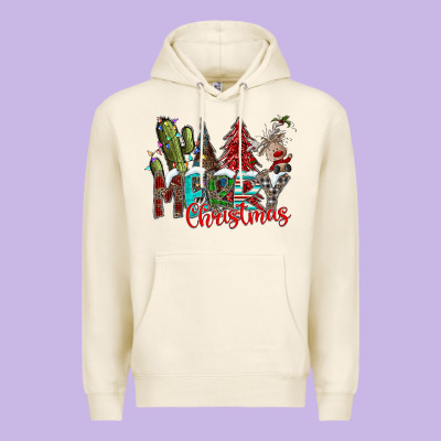 Merry Christmas Premium Hoodie Designed By Cowhidedigitalart