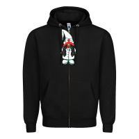 Black african american nurse gnome Zipper Hoodie - BarkalooDesign