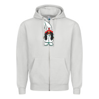 Dove Grey african american nurse gnome Zipper Hoodie - BarkalooDesign