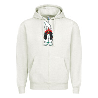 Oatmeal Heather african american nurse gnome Zipper Hoodie - BarkalooDesign