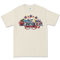 Bone American Teacher 4th of july Premium Tee - HowdyJamesFarm
