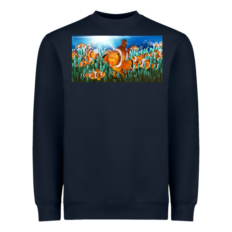 Clown Fish  License Plate Heavyweight Sweatshirt by BarkalooDesign | Teevron