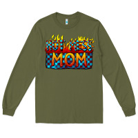 Army Green Hot mess mom Mother's Day Long Sleeve Tee - FaDigitalArtStudio