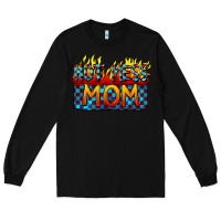 Black Hot mess mom Mother's Day Long Sleeve Tee - FaDigitalArtStudio
