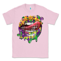 Bubblegum Pink mardi gras lips Classic Tee - CowGirlArtShop