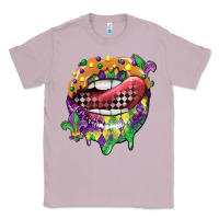 Lilac mardi gras lips Classic Tee - CowGirlArtShop