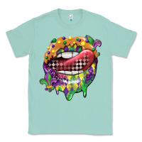 Seafoam mardi gras lips Classic Tee - CowGirlArtShop