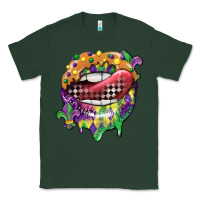 Sports Green mardi gras lips Classic Tee - CowGirlArtShop