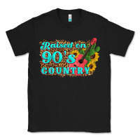 Black raised 90's country guitar cactus sunflower's Classic Tee - Artiststas