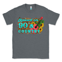 Charcoal Heather raised 90's country guitar cactus sunflower's Classic Tee - Artiststas