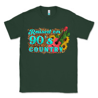 Raised 90's Country Guitar Cactus Sunflower's Classic Tee | Teevron