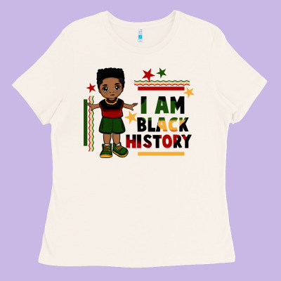 I Am Black History Black Boy  Juneteenth Ladies Tee Designed By Cowgirlartshop
