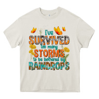 Cream I've Survived Too Many Storms Heavy Core Tee - texasbilliewilder