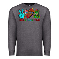 Charcoal Heather peace love tequila Premium Sweatshirt - AdoDesignShop