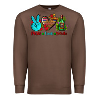 Chestnut peace love tequila Premium Sweatshirt - AdoDesignShop