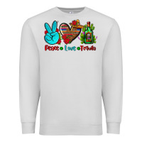 Dove Grey peace love tequila Premium Sweatshirt - AdoDesignShop