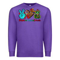 Purple peace love tequila Premium Sweatshirt - AdoDesignShop