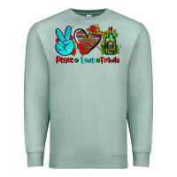 Seafoam peace love tequila Premium Sweatshirt - AdoDesignShop