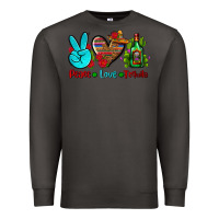 Smoke peace love tequila Premium Sweatshirt - AdoDesignShop