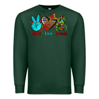 Sports Green peace love tequila Premium Sweatshirt - AdoDesignShop