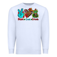 White peace love tequila Premium Sweatshirt - AdoDesignShop
