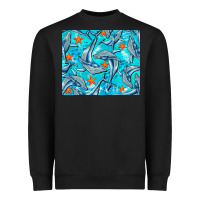 Black humpback whale mousepad Heavyweight Sweatshirt - BarkalooDesign