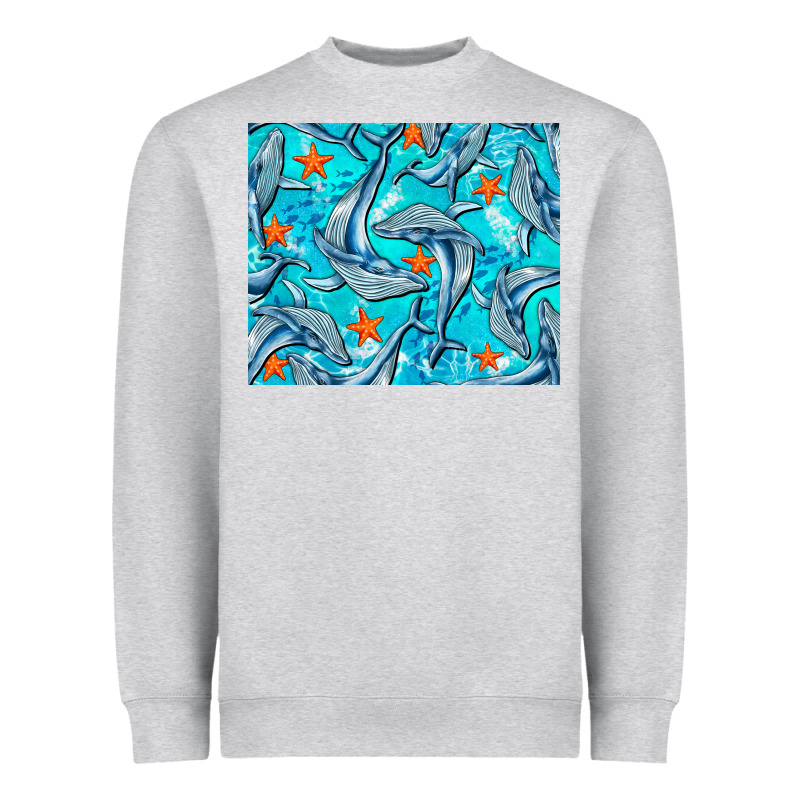 Humpback Whale Mousepad Heavyweight Sweatshirt by BarkalooDesign | Teevron