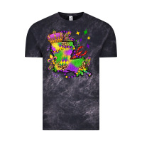 Cloud Black louisiana map mardi gras olivia Vintage Tee - OliviaCreatesArt