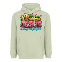 Matcha jesus is my valentine Heavyweight Hoodie - AdoDesignShop