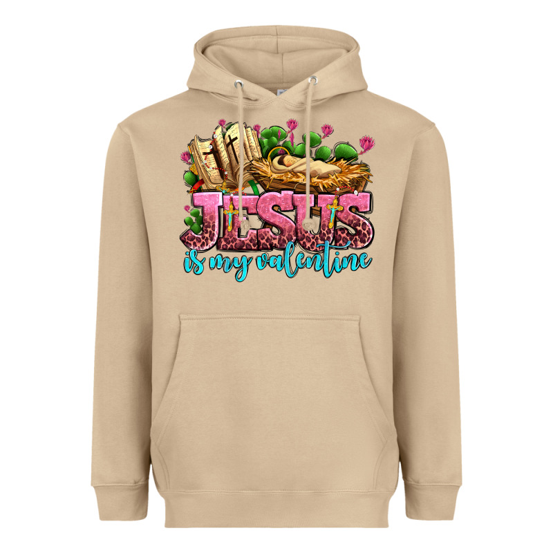 Jesus Is My Valentine Heavyweight Hoodie by AdoDesignShop | Teevron