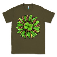 Army Green lucky leopard st patricks sunflower Classic Tee - Jasminsmagicworld