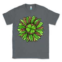 Charcoal Heather lucky leopard st patricks sunflower Classic Tee - Jasminsmagicworld