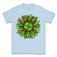 Dusty Blue lucky leopard st patricks sunflower Classic Tee - Jasminsmagicworld