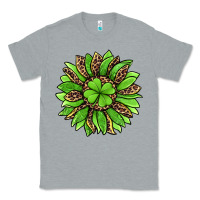 Heather Grey lucky leopard st patricks sunflower Classic Tee - Jasminsmagicworld
