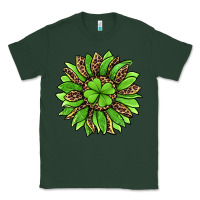 Sports Green lucky leopard st patricks sunflower Classic Tee - Jasminsmagicworld