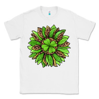 White lucky leopard st patricks sunflower Classic Tee - Jasminsmagicworld