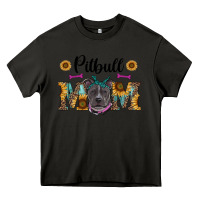 Asphalt western pitbull mom Heavy Core Tee - RanaPortraitStore