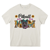 Cream western pitbull mom Heavy Core Tee - RanaPortraitStore