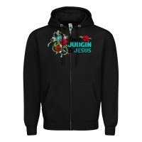 Black leave judgin to jesus Zipper Hoodie - BarkalooDesign