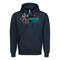 Navy leave judgin to jesus Zipper Hoodie - BarkalooDesign