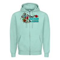 Seafoam leave judgin to jesus Zipper Hoodie - BarkalooDesign