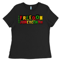 Black freedom juneteenth Ladies Tee - CowGirlArtShop