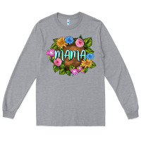 Heather Grey Mama Mother's Day Long Sleeve Tee - FaDigitalArtStudio