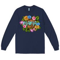 Navy Mama Mother's Day Long Sleeve Tee - FaDigitalArtStudio