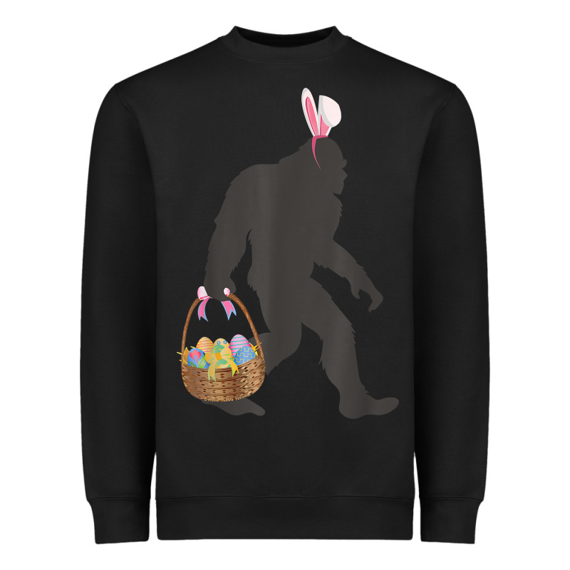 Funny Bigfoot Easter Design With Easter Basket And Bigfoot T Shirt Heavyweight Sweatshirt by linhVisuals | Teevron