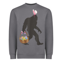 Storm funny bigfoot easter design with easter basket and bigfoot t shirt Heavyweight Sweatshirt - linhVisuals